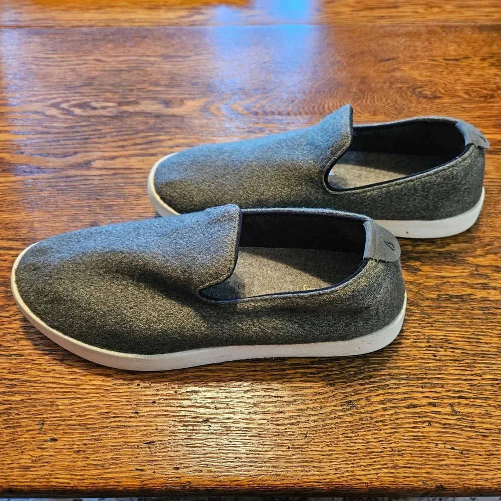 Allbirds Wool Loungers‎ Merino Wool Heather Green Slip On Sneakers Womens 10